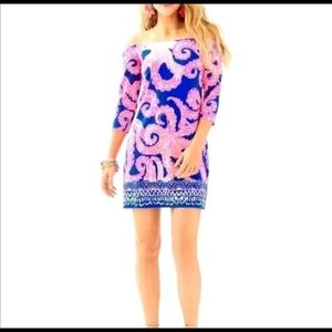 Lilly Pulitzer Laurana octopus ocean Dress, L NWOT